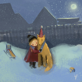 Book and children illustration