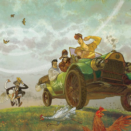 Ильф и Петров: "Золотой теленок" распашной титул