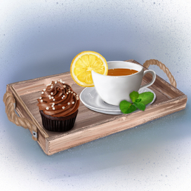 чай с кексом