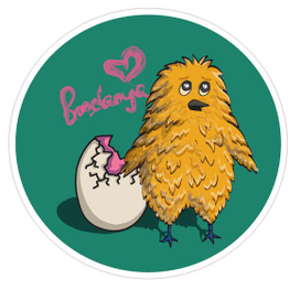 Стикер "Диб и молчаливый Эг"