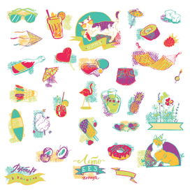 Фреш, лист с высечками для скрапбукинга