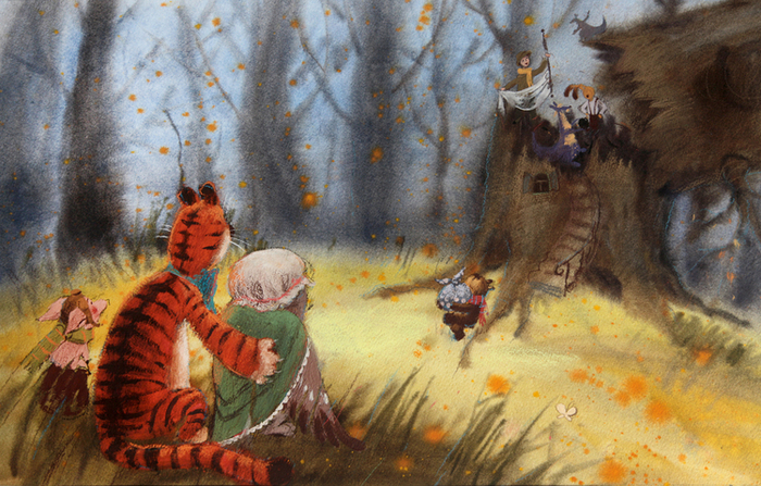 Домик Совы после бури 