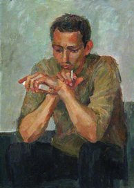 портрет с сигаретой