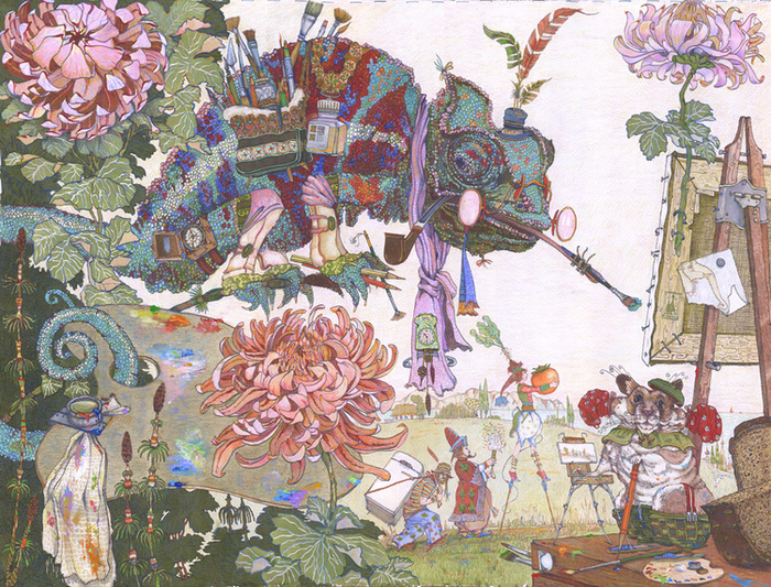 Буква "Х" Художники и Хризантемы