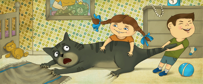 любовь детей к кошкам