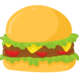 Векторный бургер 