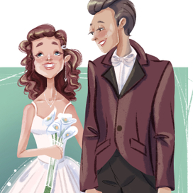 Парочки на свадьбе