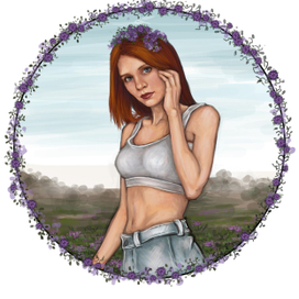 Девушка в цветах