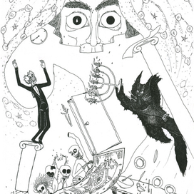 Иллюстрация к "Мастеру и Маргарите" Булгакова.