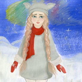 Льдинки в глазах, снежинки в волосах.