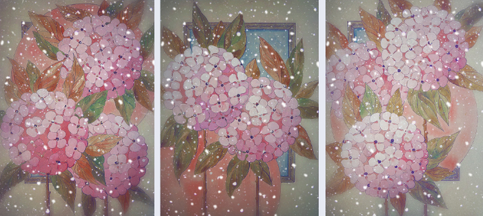 "Ах, как снег мне этот дорог..."  Три заставки.