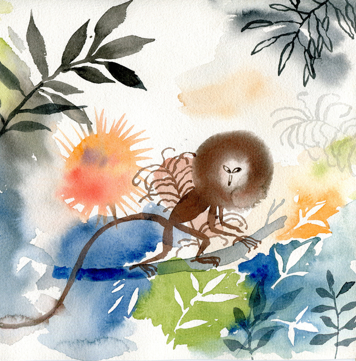 ОБезьянка и бамбук