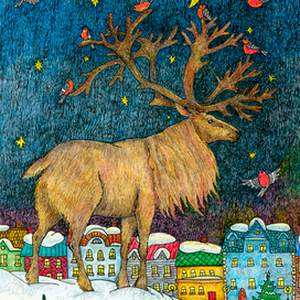 Сказочный олень