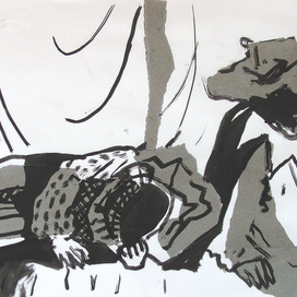 Набросок к произведению Эрнста Т.А. Гофмана "Дож и Догаресса"