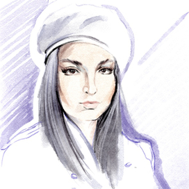 Портрет в стиле акварель