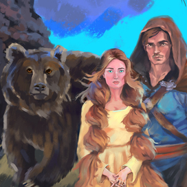 Фрагмент обложки к книге фэнтези