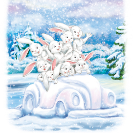 весело едут и главное - быстро!