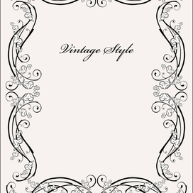  Виньетка в винтажном стиле.