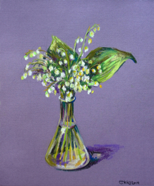 Ландыши в мензурке