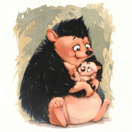 Серия работ "мамы и дети"