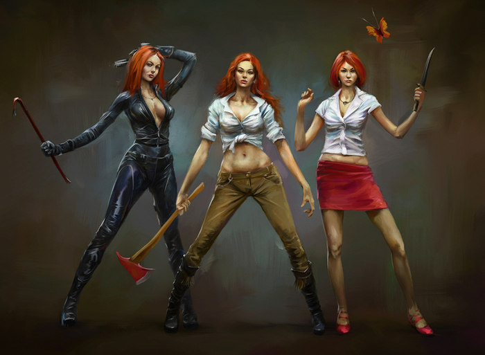 Концепт героини для инди-игры