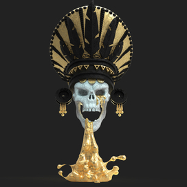 The skull of the Maya