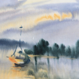 Закат на Каме