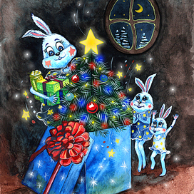 Из серии "Зайка под Новый год"