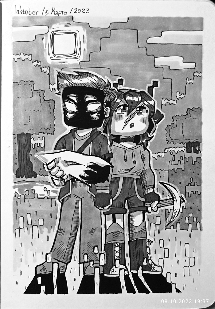 Инктобер | 5. Карта | 2023