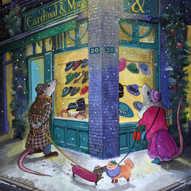 Новогодняя открытка для Cardinal & Margo