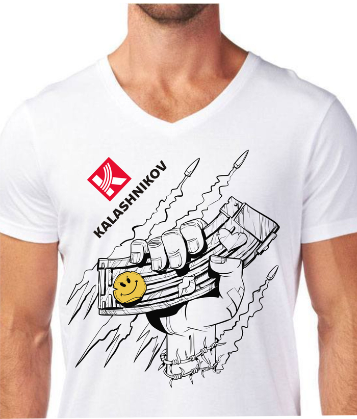 Работа на конкурс принтов на футболки