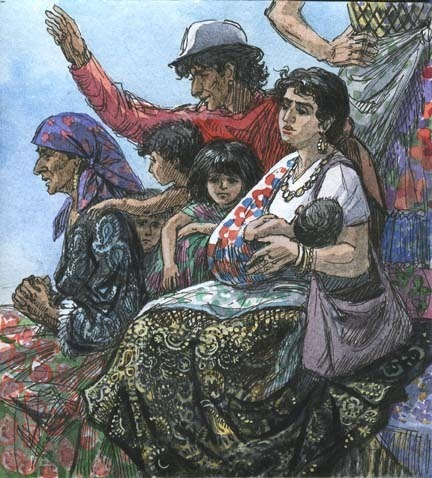 Иллюстрация в журнал "Русская жизнь"