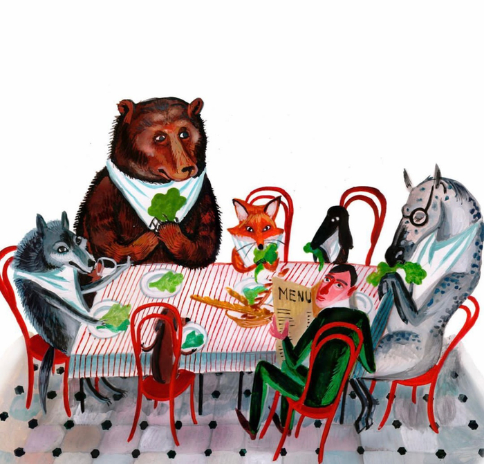 Иллюстрация к каталогу Московского музея импрессионизма. 