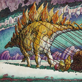 В 2002 г. Акварель. Тормоз.