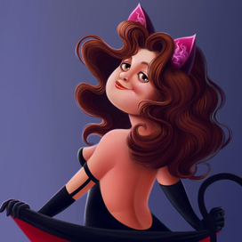 Девочка мяу