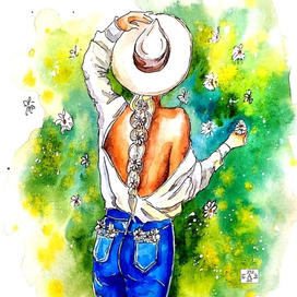 Лето. Девушка