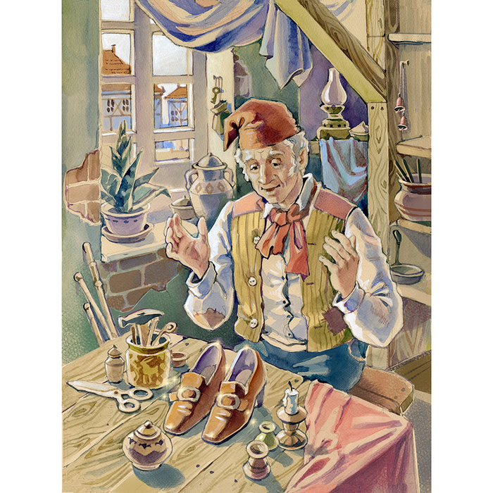 Братья Гримм "Сапожник и гномы"