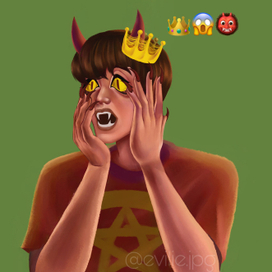 Иллюстрация по эмодзи 👹😱👑