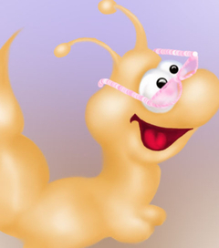 гусеница в розовых очках-)))