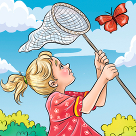 За бабочкой