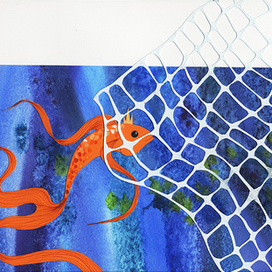 Попалась в сети рыбка (Пушкин)