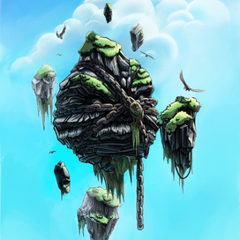 левитирующие скалы