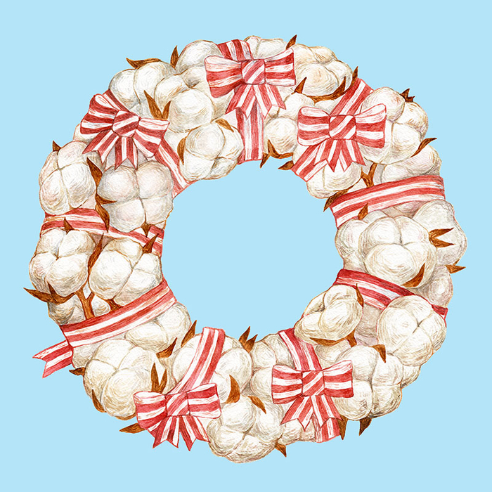 Хлопковый венок