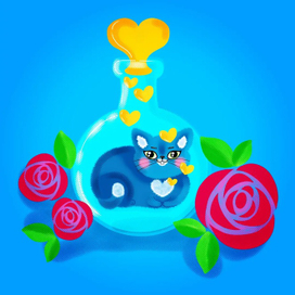 Котик в бутылке