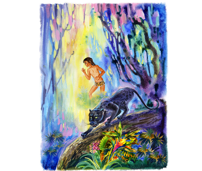 иллюстрации к Маугли