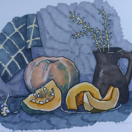 Натюрморт с тыквой