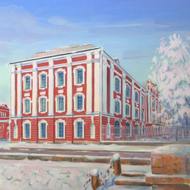 Иллюстрации для календаря. Здание Двенадцати коллегий