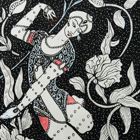 Танец. По мотивам Жоржа Барбье.