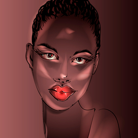 Портрет молодой африканской девушки 