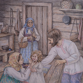 Иллюстрация к рассказу Платонова А.П. "Уля"